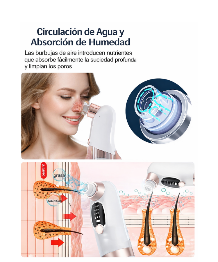 AquaClean Pro – Limpiador Facial de Poros